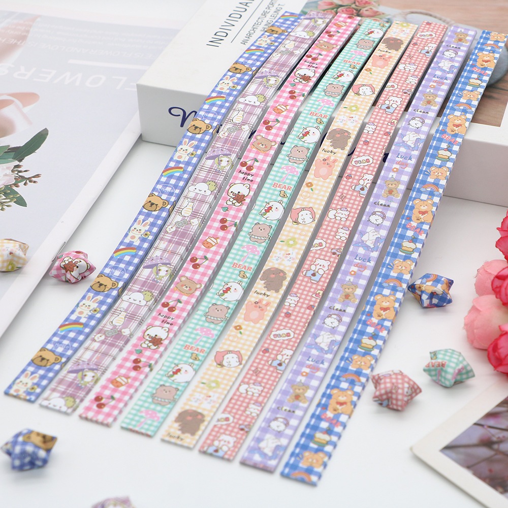 Bộ 136 Giấy Gấp Sao May Mắn Giảm Áp Lực DIY
