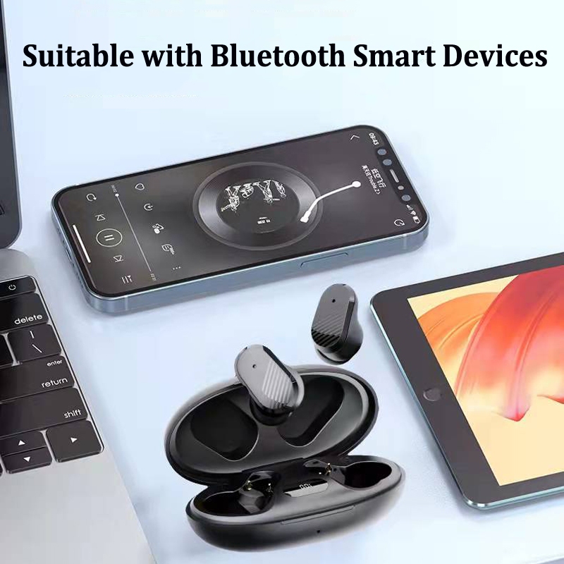 Tai Nghe Nhét Tai bluetooth Không Dây Có Micro Và Hộp Sạc Cho Điện Thoại Di Động