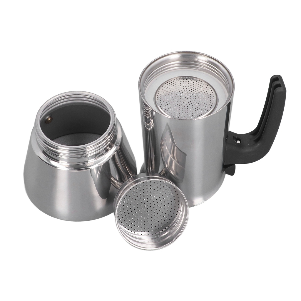 ModernHome Stovetop Moka Pot 430 Nồi nấu cà phê di động bằng thép không gỉ cho bếp điện từ