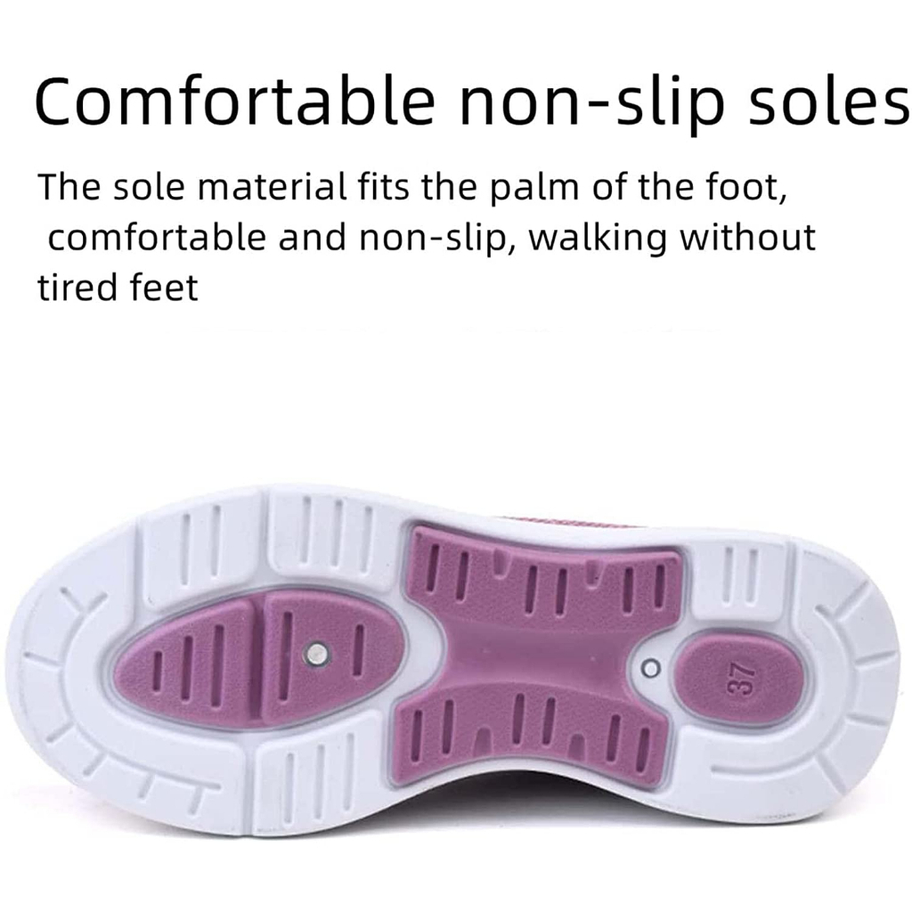 Giày Đệm Khí Giảm Đau Gót Chân Và Mắt Cá Chân Cho Phụ Nữ Lớn Tuổi