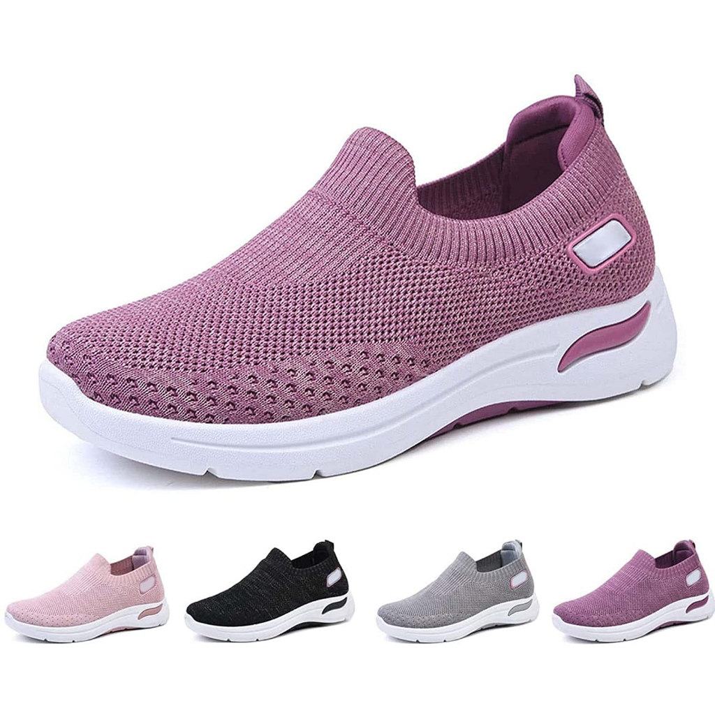 Giày Đệm Khí Giảm Đau Gót Chân Và Mắt Cá Chân Cho Phụ Nữ Lớn Tuổi