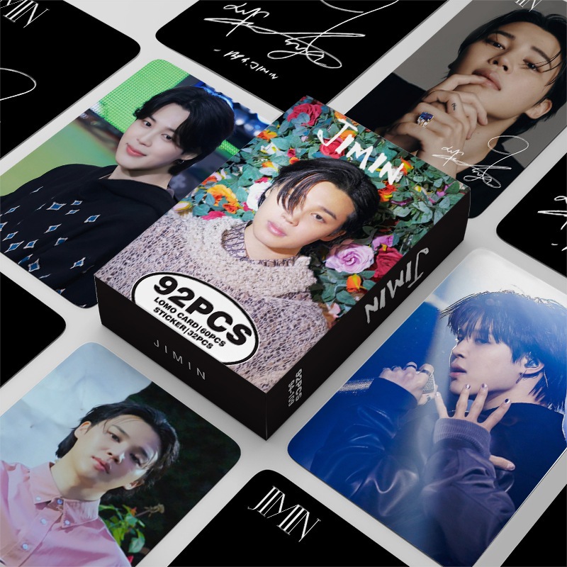 Hộp 92 Ảnh lomo card Nhóm Nhạc bts jimin solo