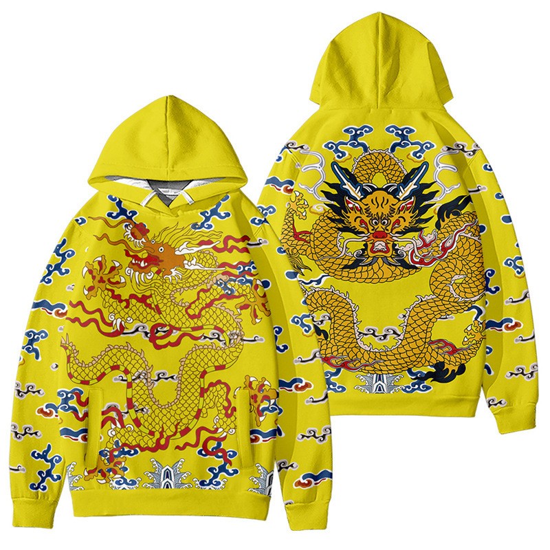 Áo hoodie In Hình Rồng Năm Mới xs-4xl