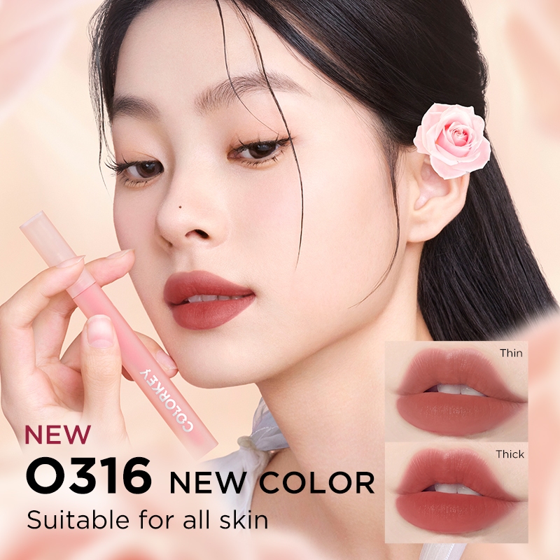 Son Watertint Colorkey nhung mờ lì không trôi 1.8g