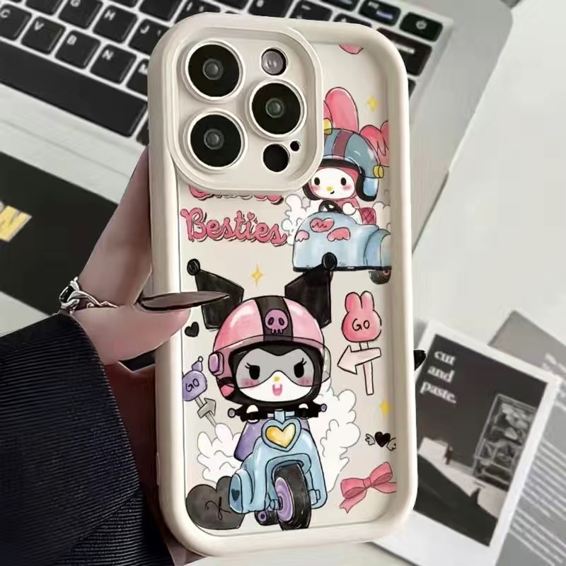 Ốp lưng Oppo A95 A74 4G A94 4G Reno 5F A73 2020 A93 4G Reno 4F F17 Pro Reno 6Z 5G Reno 5Z Reno 7Z 5G Thẳng biên giới ngã thỏ thiên thần mắt cảm giác da điện thoại trường hợp