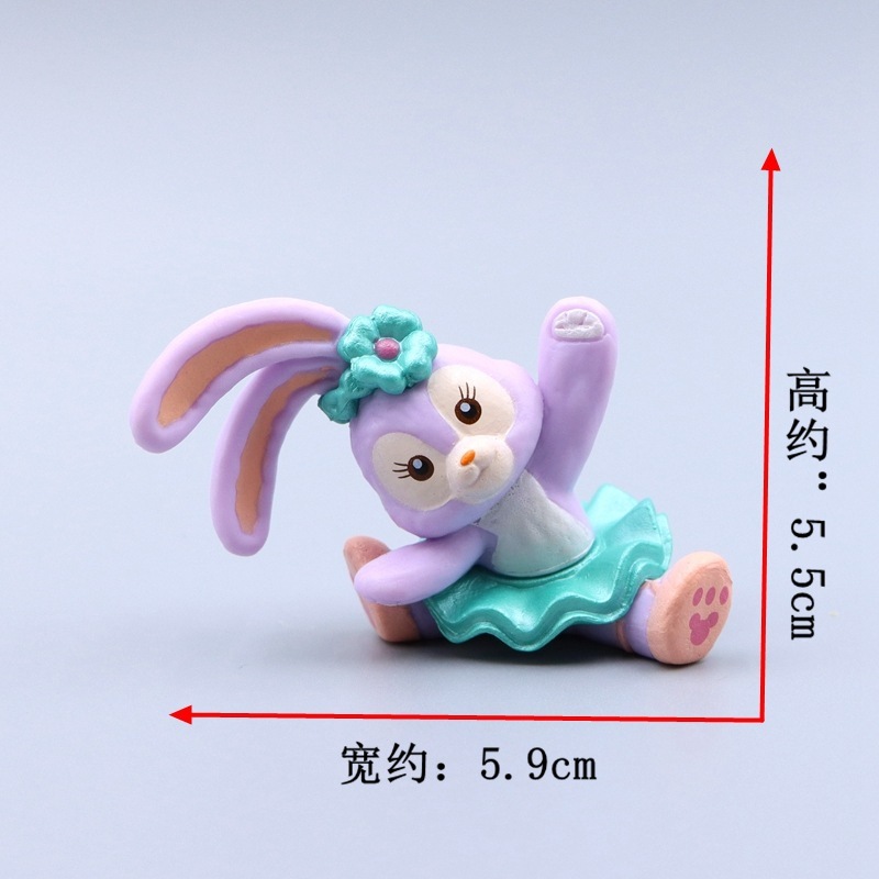 1 Mô Hình Nhân Vật stellalou Thỏ Hoạt Hình disney Bằng pvc Trang Trí Bàn Làm Việc