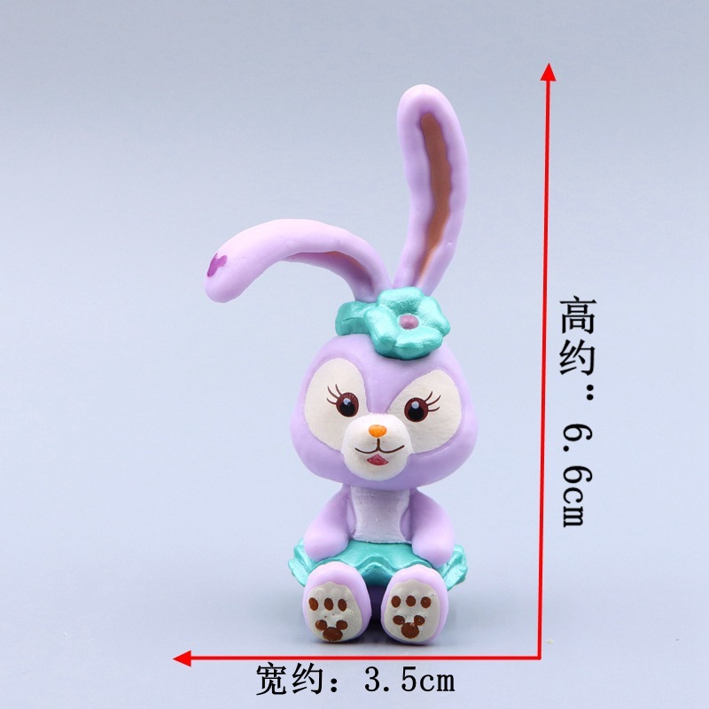 1 Mô Hình Nhân Vật stellalou Thỏ Hoạt Hình disney Bằng pvc Trang Trí Bàn Làm Việc