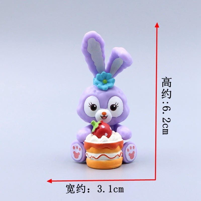 1 Mô Hình Nhân Vật stellalou Thỏ Hoạt Hình disney Bằng pvc Trang Trí Bàn Làm Việc