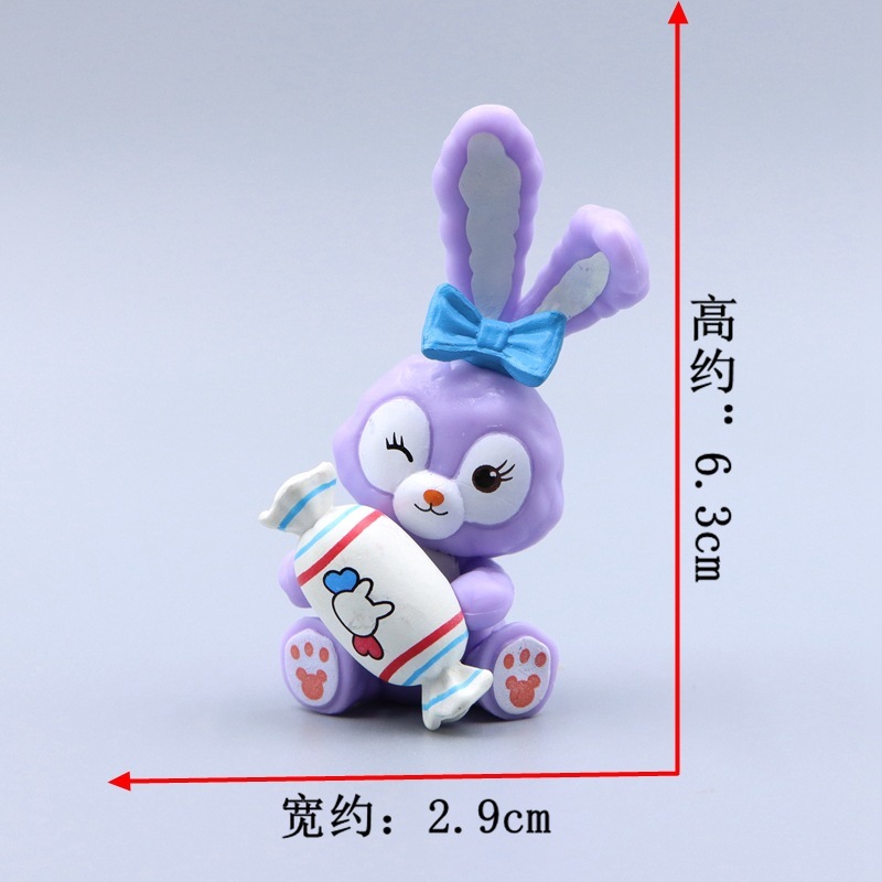 1 Mô Hình Nhân Vật stellalou Thỏ Hoạt Hình disney Bằng pvc Trang Trí Bàn Làm Việc