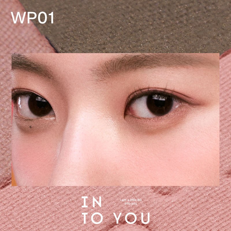 INTO YOU × wiggle wiggle Bảng Màu Khí Quyển Năm Màu Cho Mắt Và Má Công Dụng Kép Cho Mắt Và Má Trang Điểm Tự Nhiên, Đỏ Hồng, Má Hồng