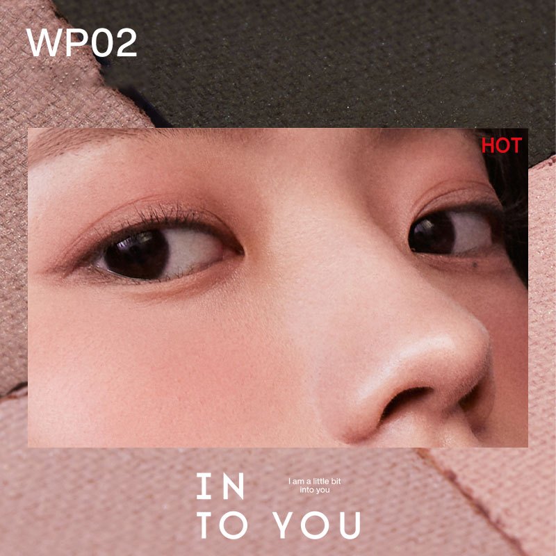 INTO YOU × wiggle wiggle Bảng Màu Khí Quyển Năm Màu Cho Mắt Và Má Công Dụng Kép Cho Mắt Và Má Trang Điểm Tự Nhiên, Đỏ Hồng, Má Hồng