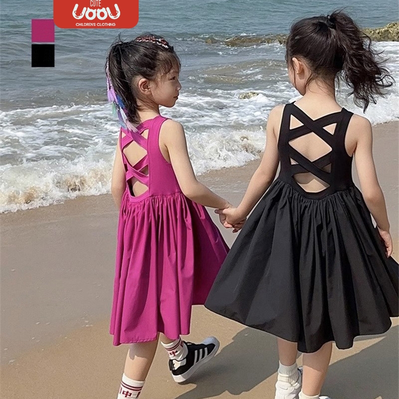 Sun baby Đầm SáT NáCh ThờI Trang Dễ Thương Cho Bé GáI