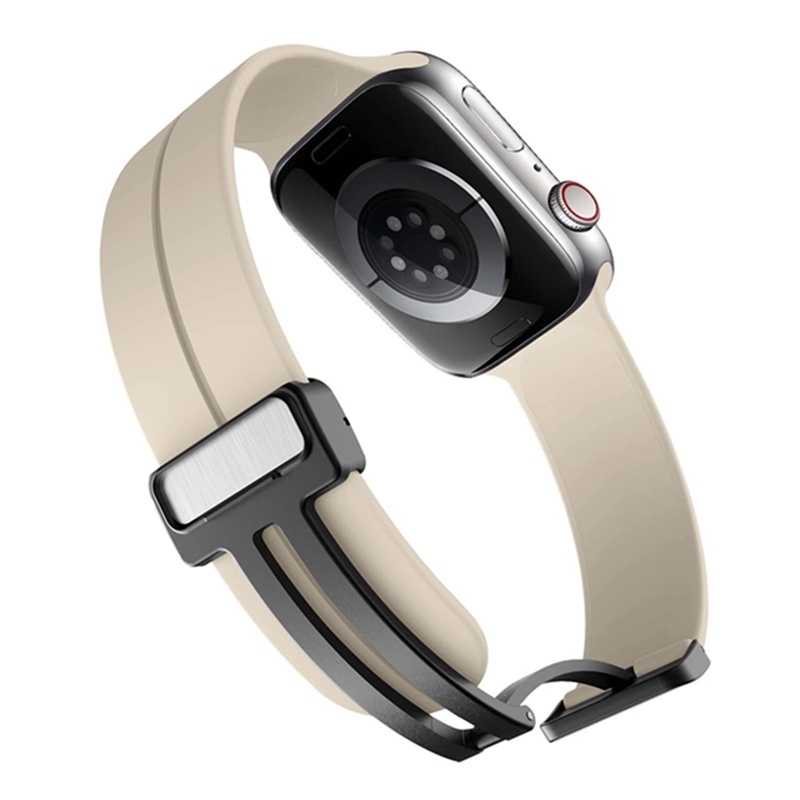 Kính Bộ Ốp Silicone + Dây Đeo + Hộp Đựng Cho iWatch 44mm 45mm 41mm 40mm Series 8 se 7 6 5 4