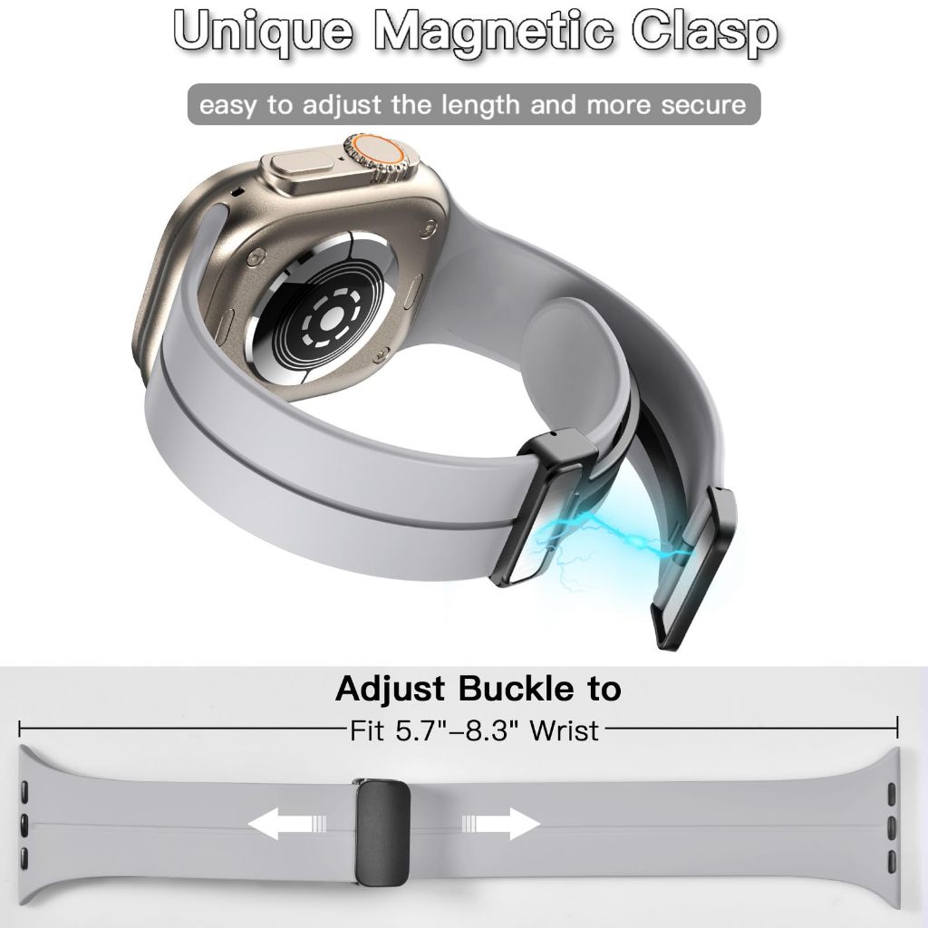 Kính Bộ Ốp Silicone + Dây Đeo + Hộp Đựng Cho iWatch 44mm 45mm 41mm 40mm Series 8 se 7 6 5 4