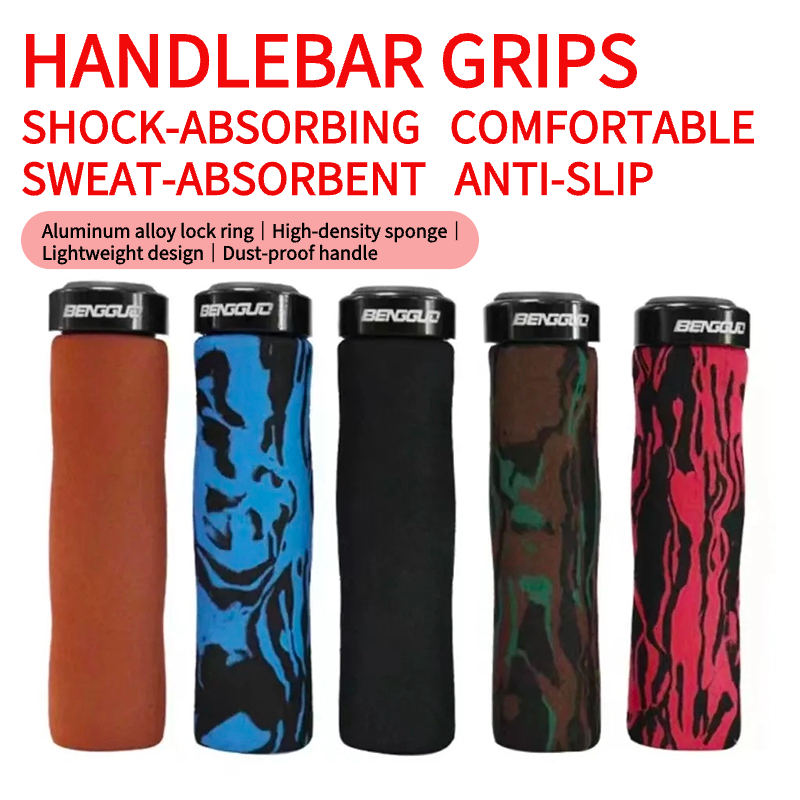 Bộ Tay Cầm Chống Trượt Bằng Hợp Kim Nhôm Và Cao Su Cho Xe Đạp Leo Núi