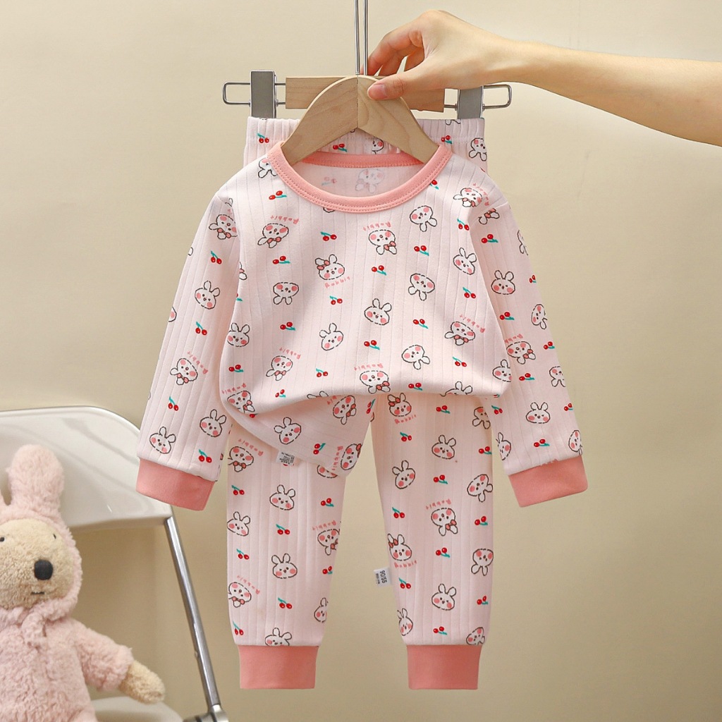 Bộ Đồ Ngủ cotton Dài Tay Xinh Xắn Dành Cho Bé