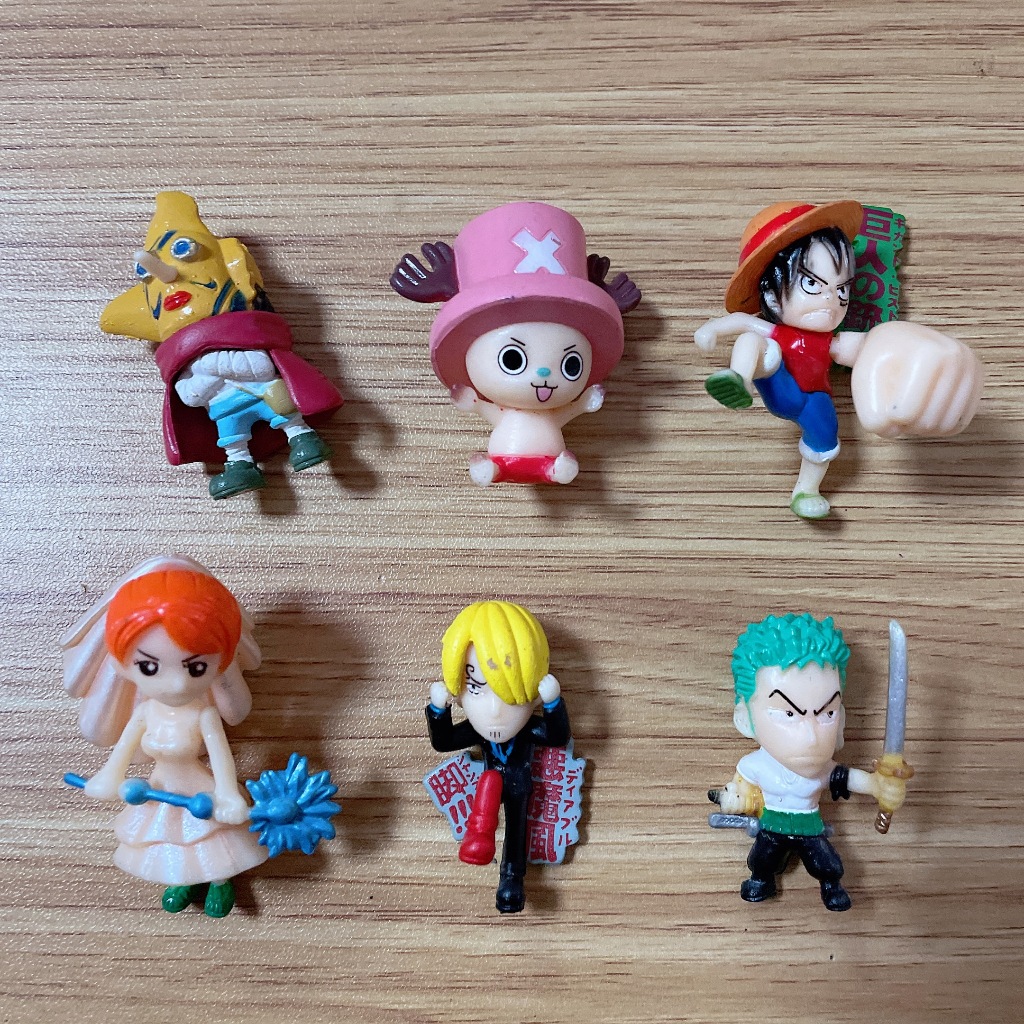 Set 6 Mô Hình Nhân Vật Phim Hoạt Hình one piece 5cm