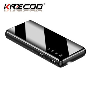 KRECOO sạc dự phòng 10000mah 20000mah Phim hoạt hình Mini Pin Lithium Polymer Màn Hình Kỹ Thuật Số Cho Apple Android