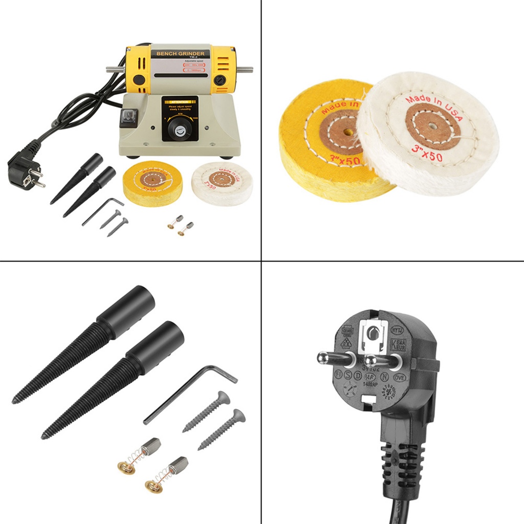 Có thể bán buôn EU Plug 220V 350W Máy Mài Điện Đánh Bóng Trang Sức Nha Khoa Tiện Động Cơ Westvirginia058 Hàng giao ngay