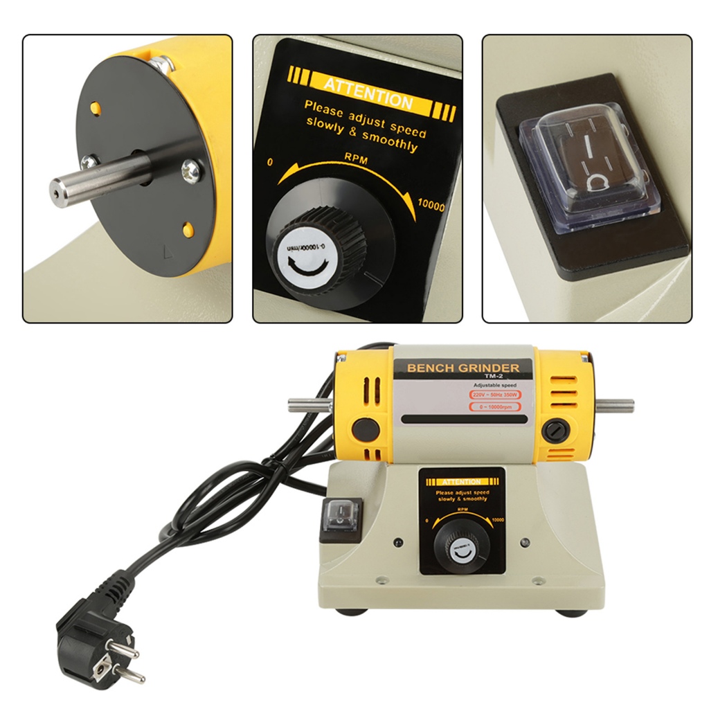 Có thể bán buôn EU Plug 220V 350W Máy Mài Điện Đánh Bóng Trang Sức Nha Khoa Tiện Động Cơ Westvirginia058 Hàng giao ngay