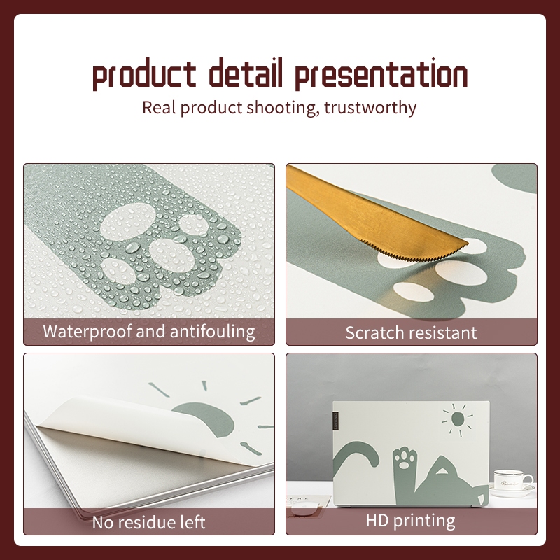 Miếng Dán Trang Trí laptop Chống Trầy Không Thấm Nước Hình Thỏ Dễ Thương 10 / 12 / 13 / 14 / 15 / 17 inch