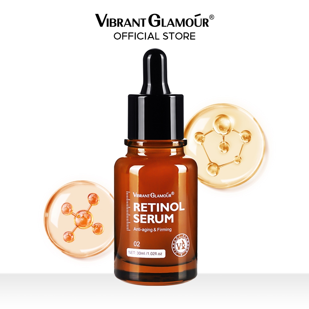 VIBRANT GLAMOUR Mới Nâng Cấp Đôi Retinol Serum Dưỡng Da Mặt Chống Lão Hóa Làm Săn Chắc Collagen Làm Mờ Vết Thâm Nếp Nhăn Chăm Sóc Da Sâu 30ml