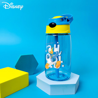 Disney Bình Nước Thể Thao 480ml Hình Vịt donald Có Ống Hút Tiện Dụng Cho Bé