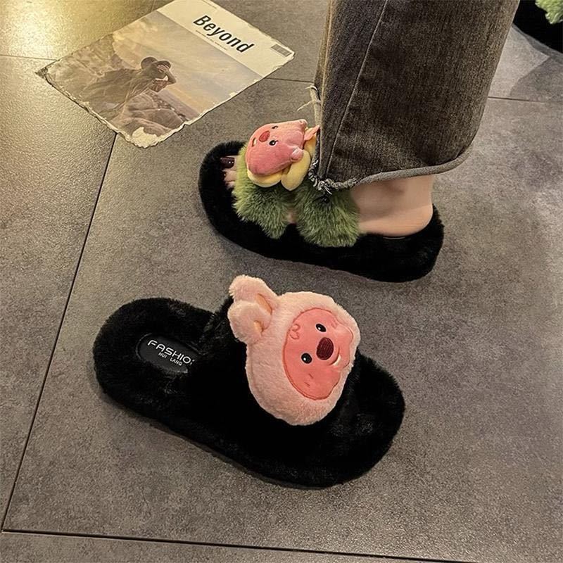 JISAILUN  dép lông dép bông dép đi trong nhà đế cao 2023 hot trend Đẳng cấp Đa dạng Thấm hút mồ hôi Điệu đà FMR23C059N 49Z231205