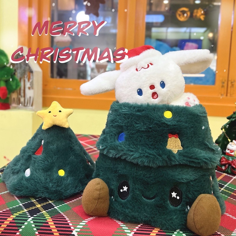 ✨CÓ SẴN✨Rico x Gối Nhồi Bông Hình Chú Chó / Cây Thông Giáng Sinh Dễ Thương Độc Đáo Trang Trí Nhà Cửa