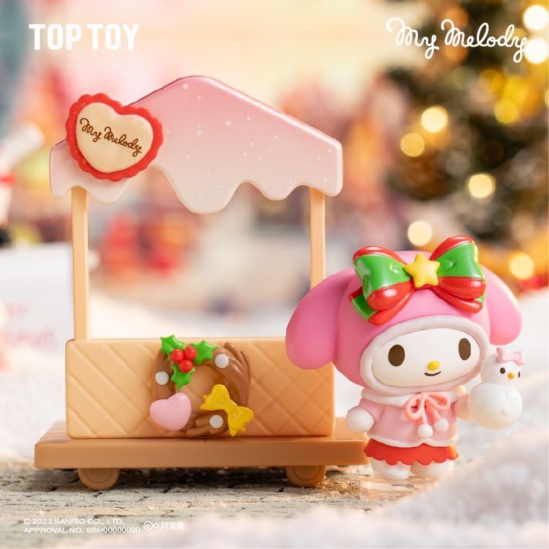 Sanrio Mô Hình Búp Bê Nhân Vật Chợ Giáng Sinh Dễ Thương Dùng Làm Quà Tặng Bạn Bè