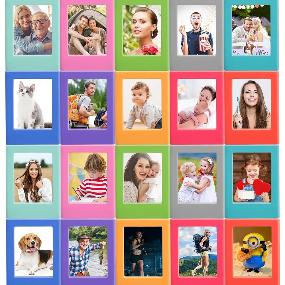10 Gói Khung Ảnh Từ Tính Mini, Khung Ảnh Nam Châm Tủ Lạnh 2x3 Cho Fujifilm Polaroid Instax Mini, Giá