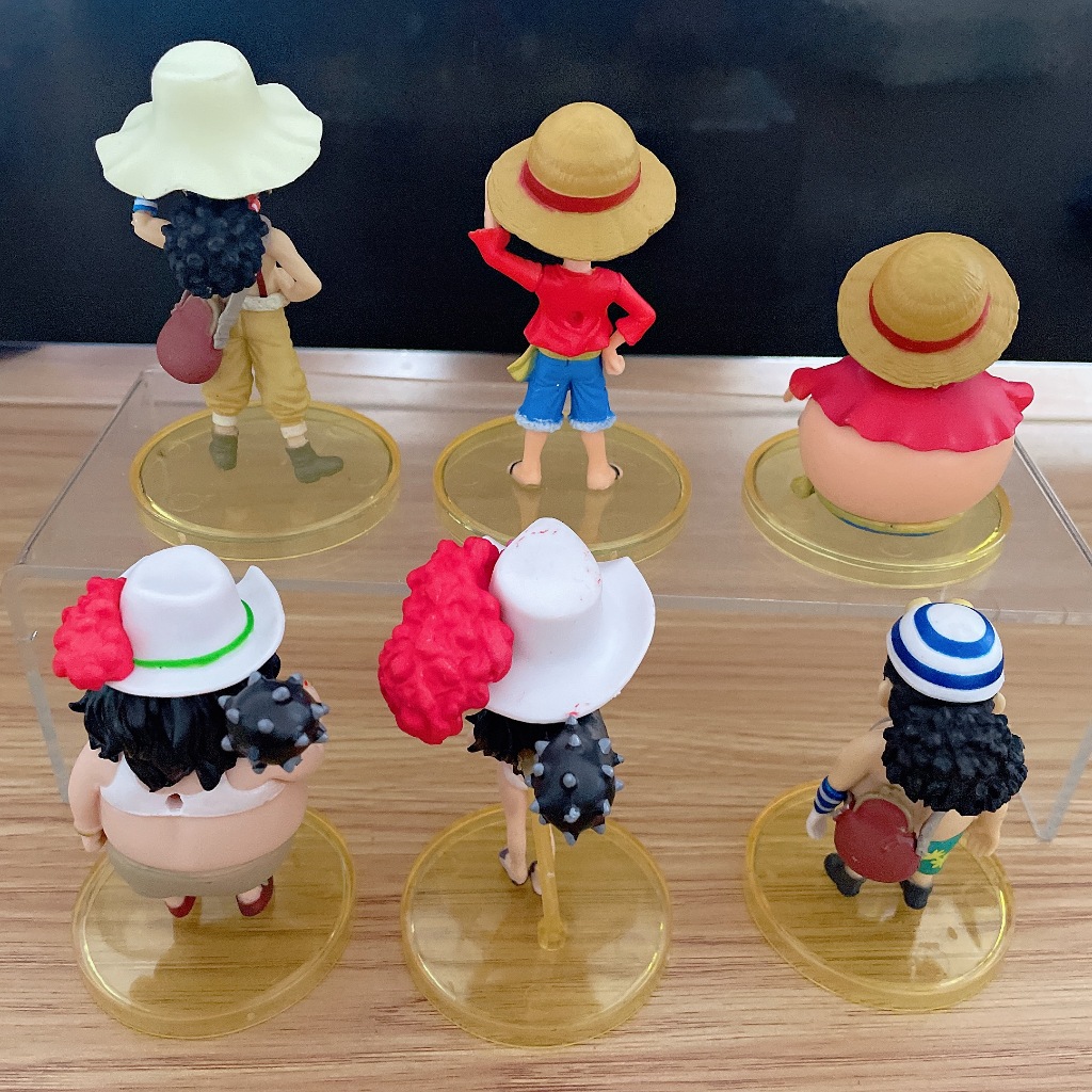 Set 6 Mô Hình Nhân Vật Phim Hoạt Hình one piece 8cm