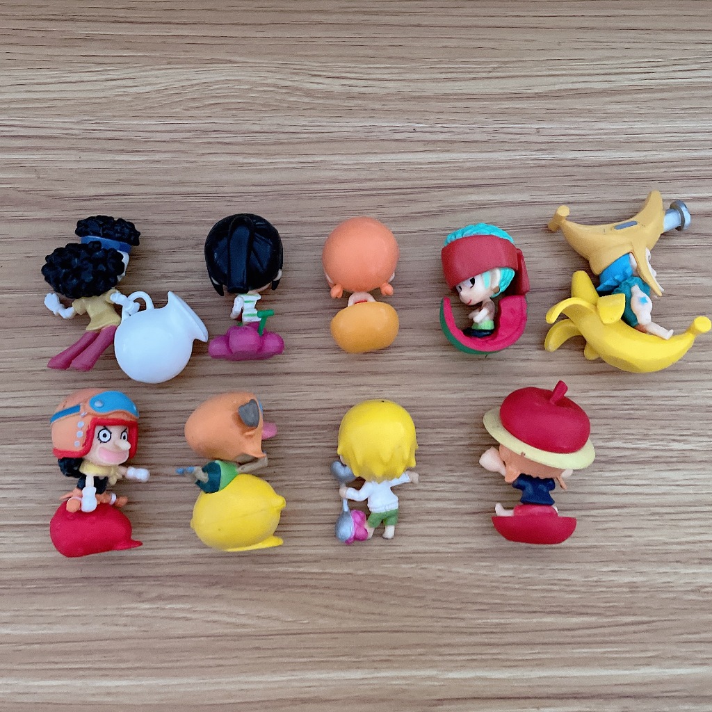 Set 9 Mô Hình Nhân Vật Phim Hoạt Hình one piece 5cm-6.5cm
