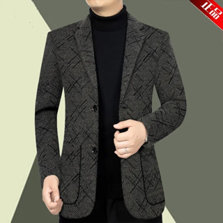 Áo Khoác Vest Ôm Dáng size Lớn m-3xl Thời Trang Xuân Thu Cao Cấp Cho Nam Trung Niên