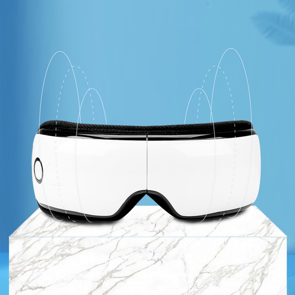 Máy Mát Xa Mắt Rung Nén Nóng Giảm Mệt Mỏi 10 Phút Hẹn Giờ DC 5V Sạc Cho Mẹ Bố Sĩ Quan