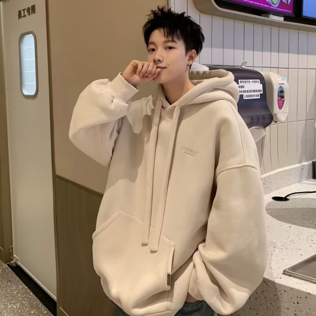 Áo hoodie Dáng Rộng Phong Cách Hàn Quốc Thời Trang Cho Cặp Đôi