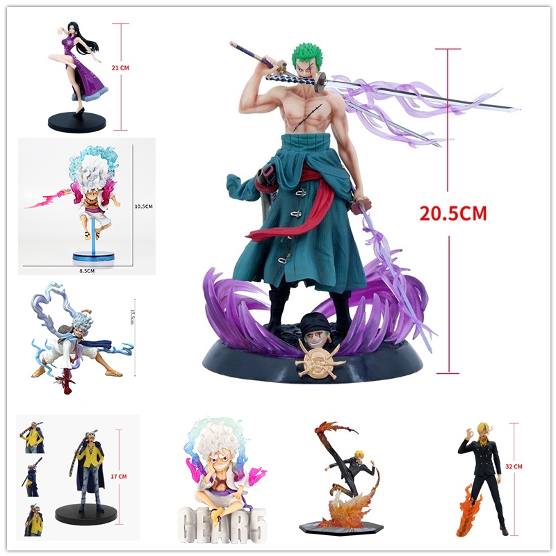 Mô Hình Nhân Vật Luffy Zoro Sanji Ace Trong Phim Hoạt Hình One Piece Bằng PVC