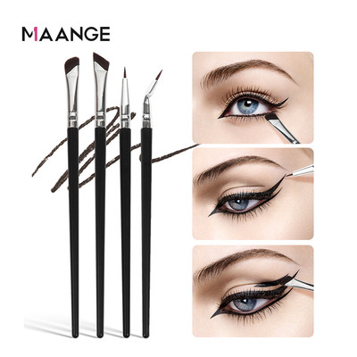 Bộ cọ trang điểm mắt 4 cây MAANGE, cọ kẻ mắt, cọ lông mày, cọ phấn mắt