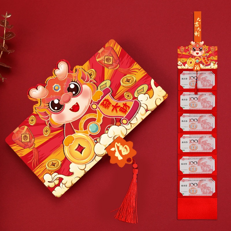 Bao Lì Xì Mừng Năm Mới 2024 Màu Đỏ