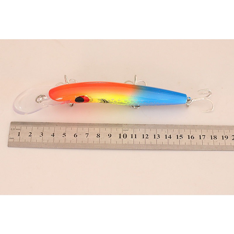 1 Mồi Câu Cá Giả Bằng Nhựa Cứng laser Mắt Cá 3d 16cm 26g