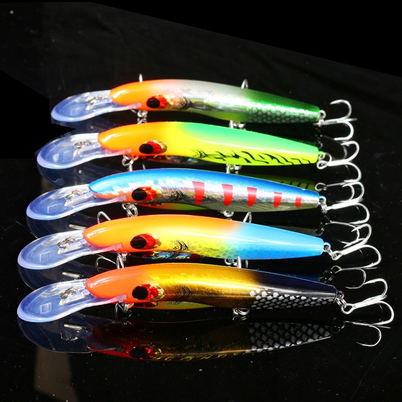 1 Mồi Câu Cá Giả Bằng Nhựa Cứng laser Mắt Cá 3d 16cm 26g