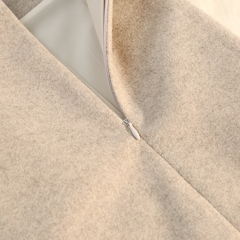 Chân Váy Len Dày Lưng Cao Xẻ Tà Thời Trang Thu Đông Hàng Mới 2023