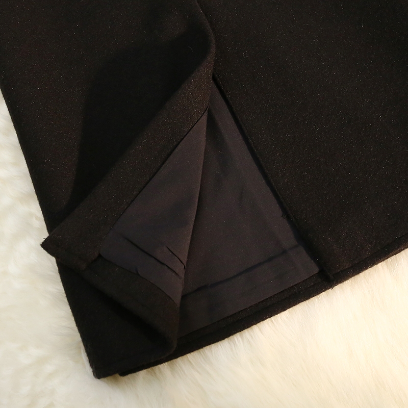 Chân Váy Len Dày Lưng Cao Xẻ Tà Thời Trang Thu Đông Hàng Mới 2023