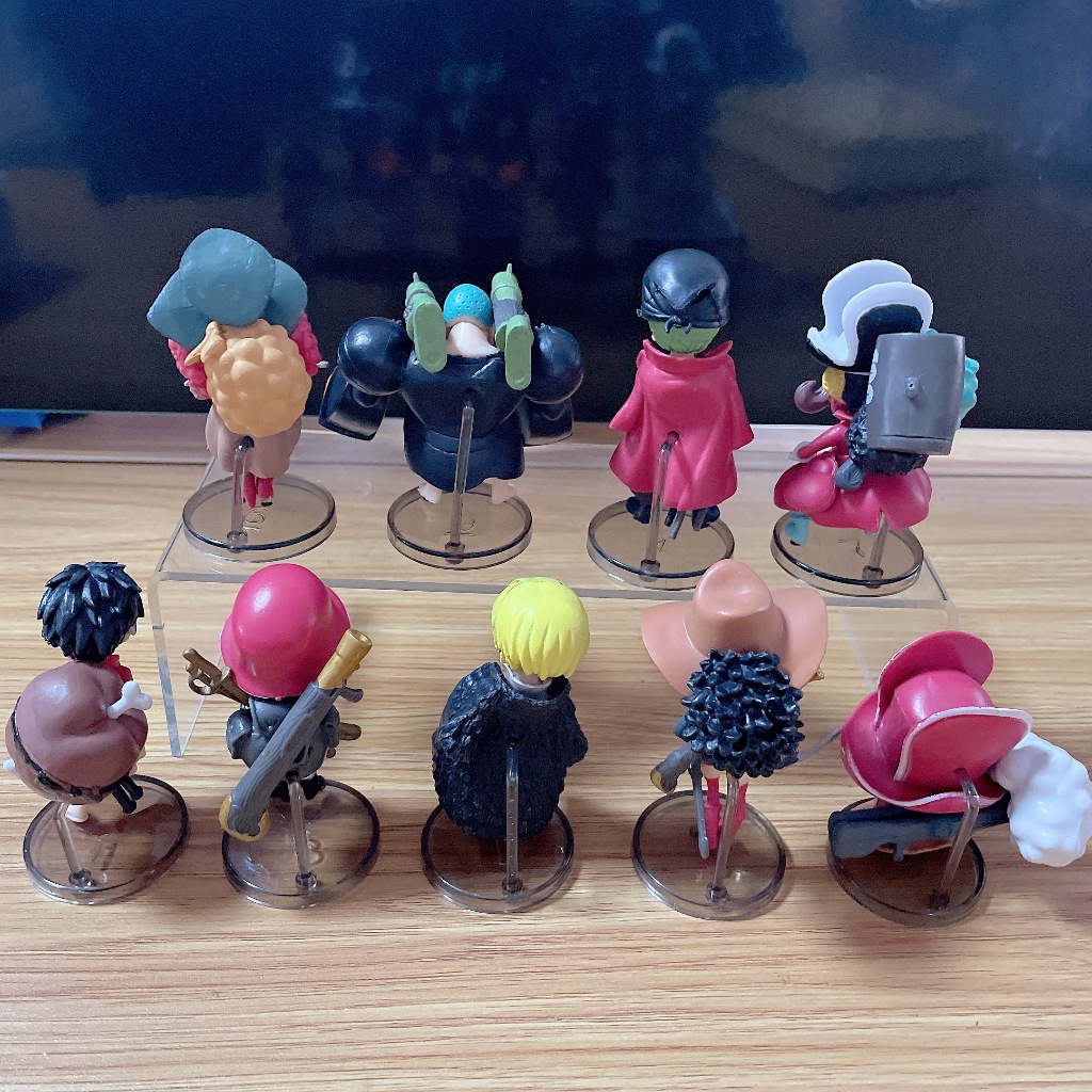 Set 9 Mô Hình Nhân Vật Phim Hoạt Hình one piece 6cm - 8cm