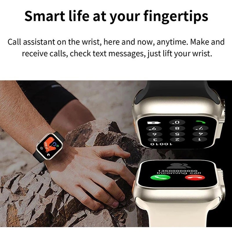 Bộ Đồng Hồ Thông Minh s9 ultra 3 Dây Đeo 49mm Màn Hình hd 2.0 inch Kết Nối bluetooth Không Dây Hỗ Trợ Gọi Điện Thoại