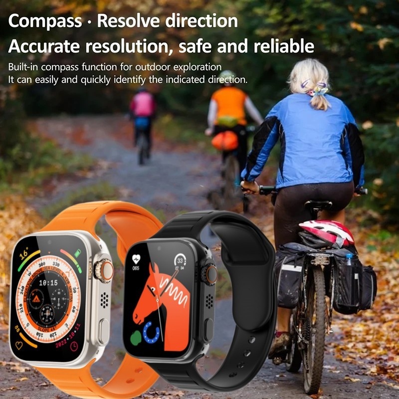 Bộ Đồng Hồ Thông Minh s9 ultra 3 Dây Đeo 49mm Màn Hình hd 2.0 inch Kết Nối bluetooth Không Dây Hỗ Trợ Gọi Điện Thoại