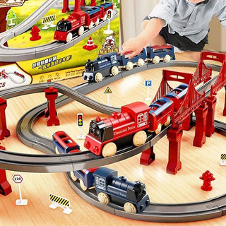 Bộ đồ chơi tàu lửa điện cao cấp 3 món dễ thương cho bé trai