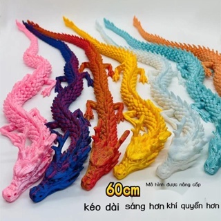 Mô Hình Đồ Chơi Cá Rồng 3d Linh Hoạt Phong Cách Trung Hoa 2024