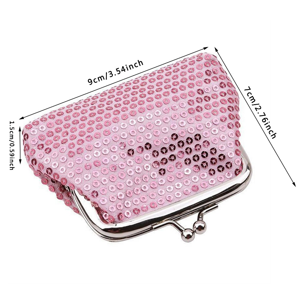 Ví Nữ Cầm Tay Đính Kim Sa Lấp Lánh