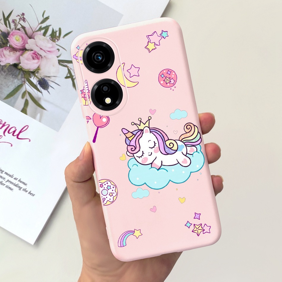 Ốp Điện Thoại silicon Mềm Màu Kẹo Hình Bò Sữa Phi Hành Gia Cho honor x5 plus x5plus 4g Wodwod1 Wodwod2 Wodwod-lx3